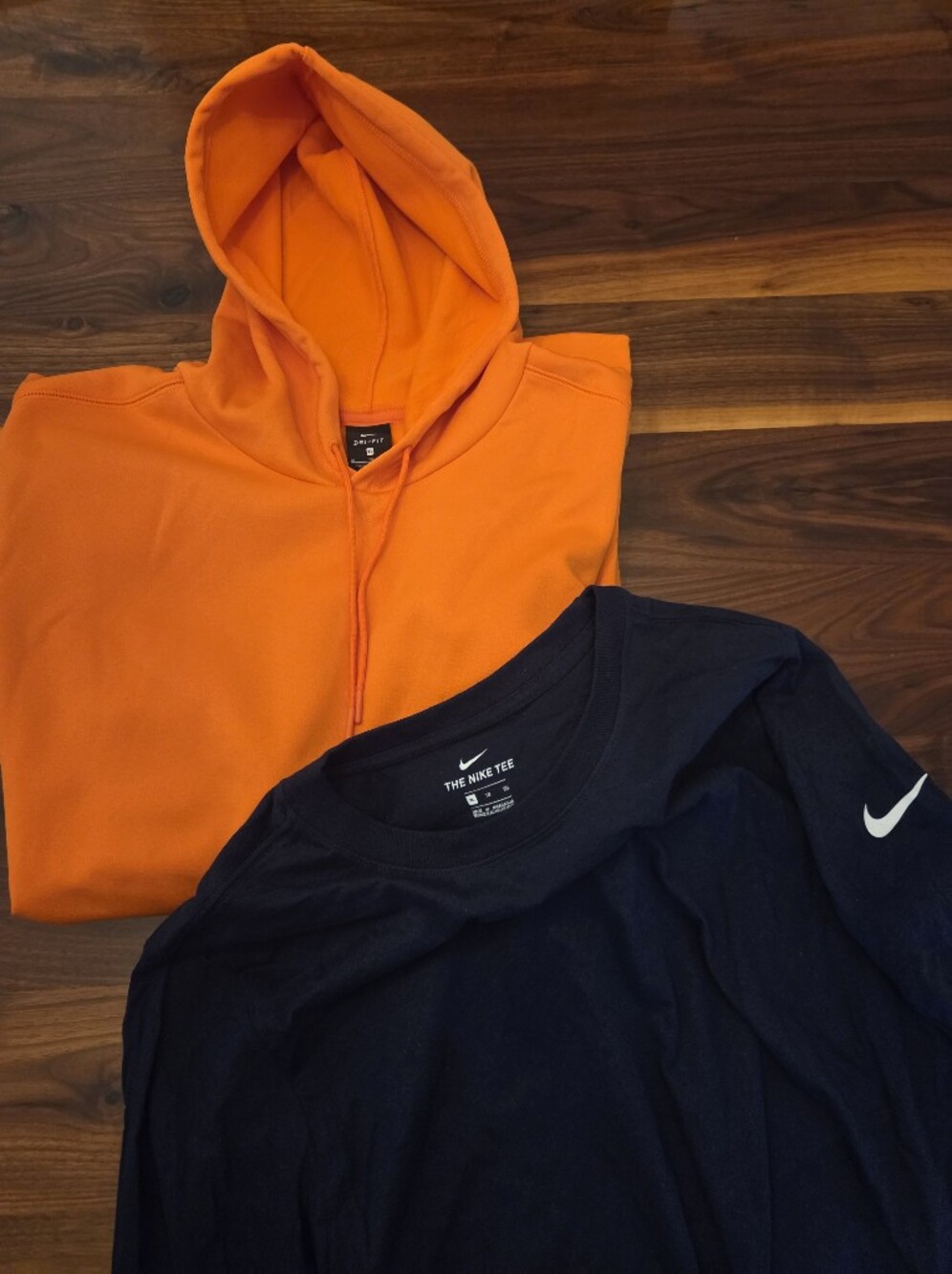 Lot Of (2) Nike Hoodie Sweatshirt & Nike Long Sleeve Tee Mens Size XL NEW